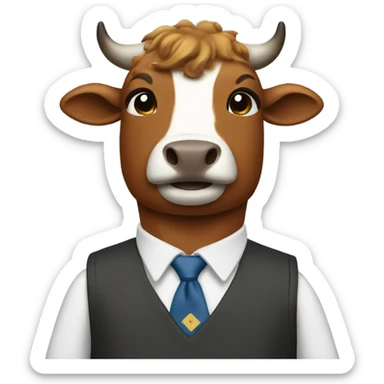 Bevo in school uniform sticker