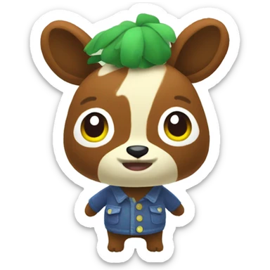 Animal crossing sticker