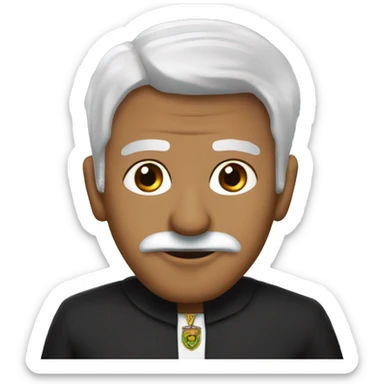 cruza de pastor aleman y coyote, negro ojos café sticker