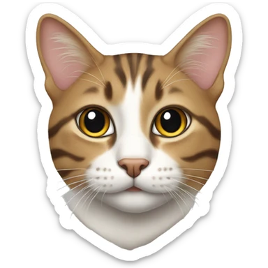 tabby colored cat sticker