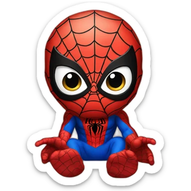 Spiderman baby sticker