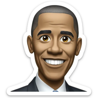 le president bara obama sticker