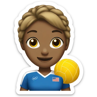 summer olympics girl volleyball sticker