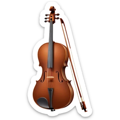 Cinematic Realistic Cello, deep brown polished wood, elegant f-holes curving gracefully, warm golden lighting creating depth, bow gently resting on the strings, glowing with the rich resonance of classical artistry. sticker