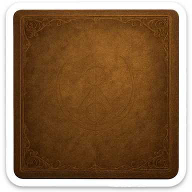 Create the top/front layer of an ornate folder, matching the exact look and style of the provided ornate folder image. This layer should cover the contents, similar to the top layer in the example. Maintain a transparent background. sticker