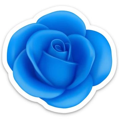 uma rosa da cor azul sticker