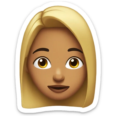 Cara sonrojada tirando un beso  sticker