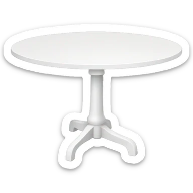 white table sticker