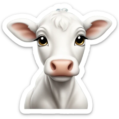 cute baby calf sticker