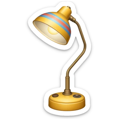 patterned desk lamp sticker