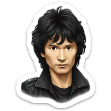 viktor-tsoi,-the-legendary-rock-musician-and-leader-of-the-band-"kino" sticker