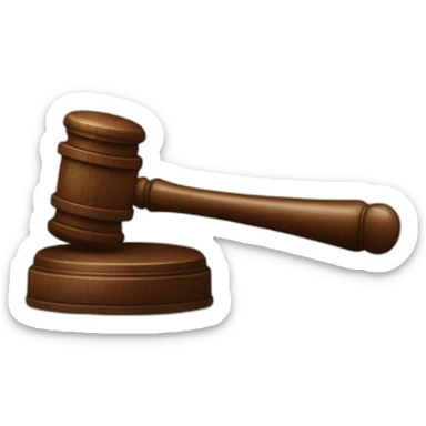 judge hammer vs gavel sticker