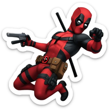 Deadpool choqué  sticker