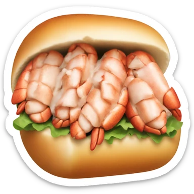Lobster roll sticker