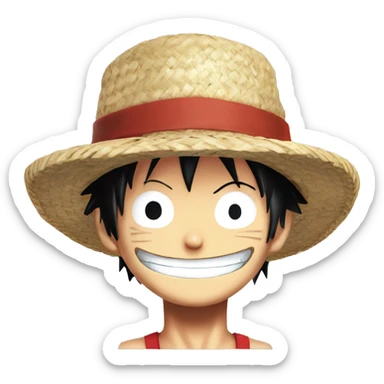 Luffy One Piece Straw Hat sticker