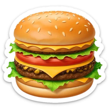 generate me a krabby patty from spongebob png sticker