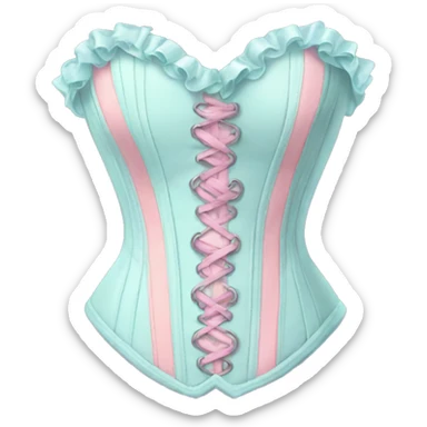 Pastel corset  sticker
