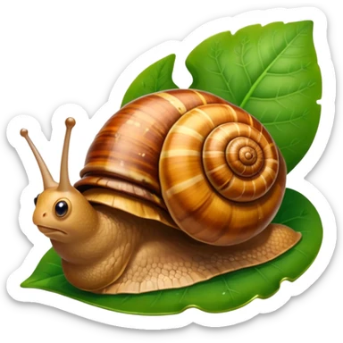 garden snail sticker