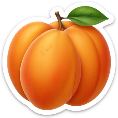 Apricot sticker