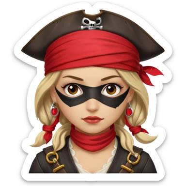 Une Princesse Pirates rebelles et t belle sticker