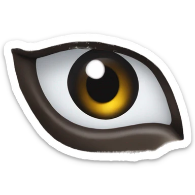 The original horse emoji 🐴 mixed with the eyes emoji 👀 (the eyes are placed on top of the eye of the horse) sticker
