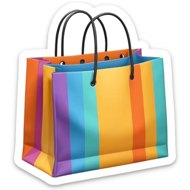 shopping bags from group outing sticker