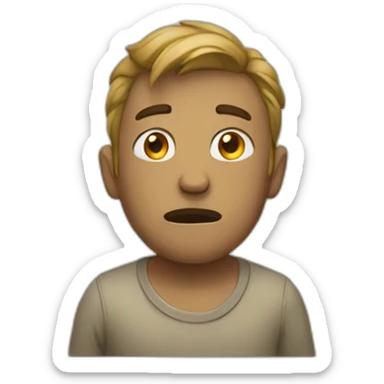 Lost and overwgelmed sticker