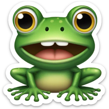 I’m over this frog sticker