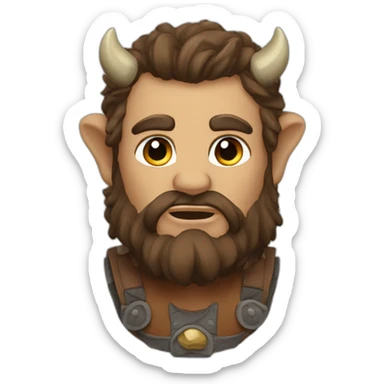 Minotaure costaud sticker