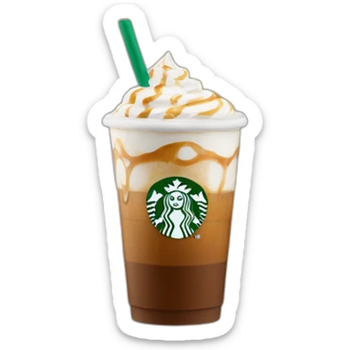Starbucks Carmel macchiato iced  sticker