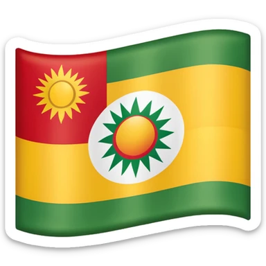Kurdistan flag. sticker