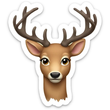 Deer sticker