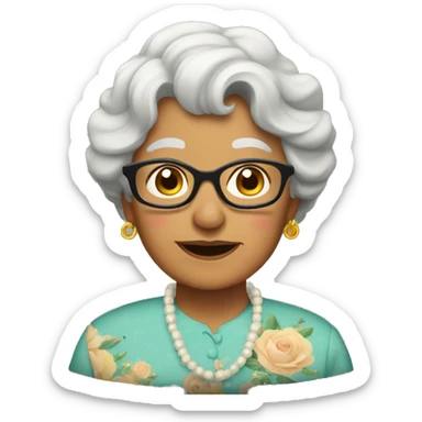 abuela y netflix sticker