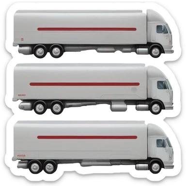 Side view of 1971 very very long 40 foot long mail delivery truck shaped like Star Wars Queen Amadala shaped truck sticker