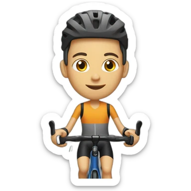 racha cyclist sticker