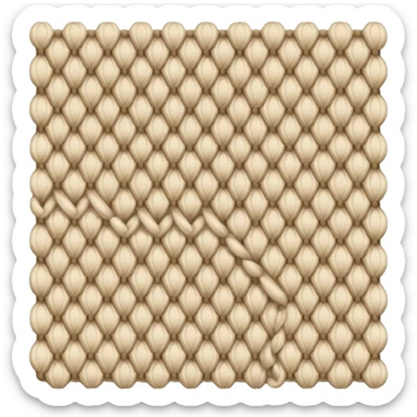 Knitting beige sticker