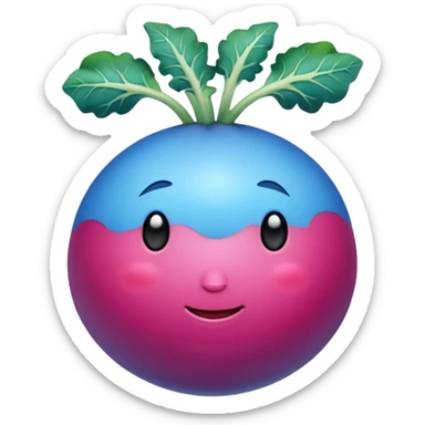 blue radish sticker