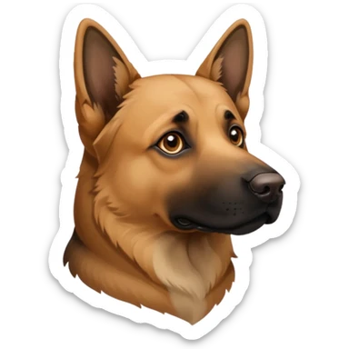 Labrador retriever an d german Shepard mix sticker