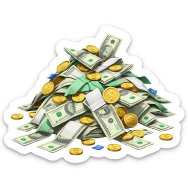 Recibos, cuentas y dinero  sticker