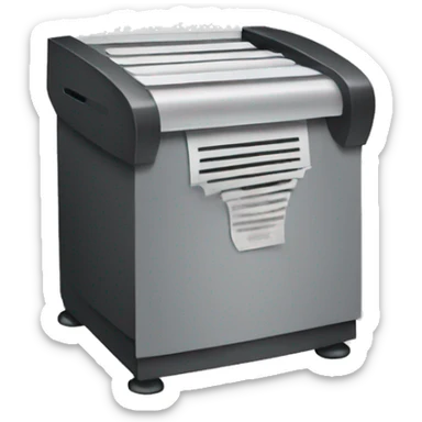 paper shredder sticker