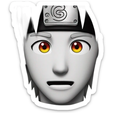naruto uzumaki with sharingan sticker