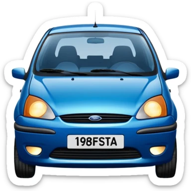 Ford fiesta 1998 MK4 compact sticker