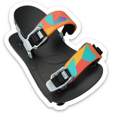 Snowboard bindings sticker