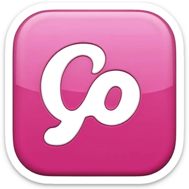 Pink 3d Pinterest logo
 sticker