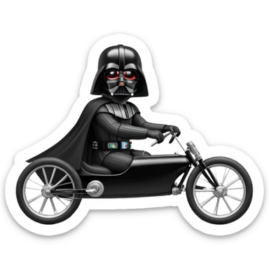 1934 Darth Vader racing retro cyclekart with advanced suspension and steering system  sticker