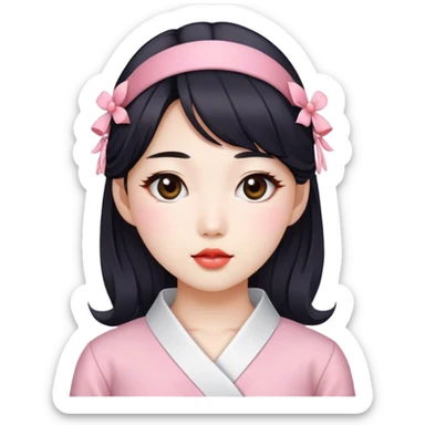 Korean girl coquette sticker