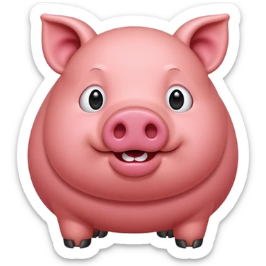 Cochon rouge  sticker