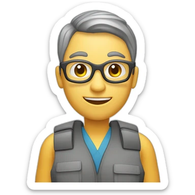 una persona como audior de ISO 9001 sticker