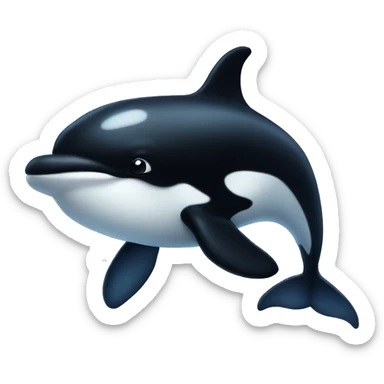 cute killer whale sticker