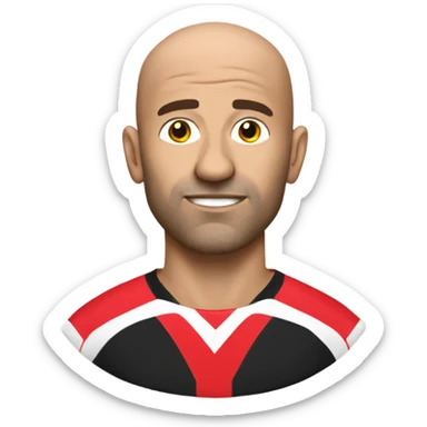 Brentford fc balding man sticker